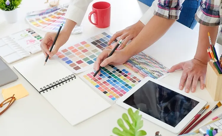 色彩表を用いた写真