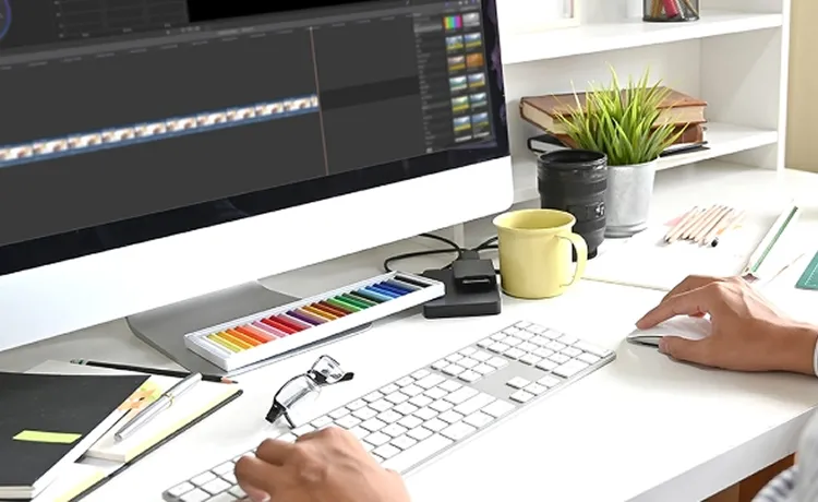パソコンを操作している写真
