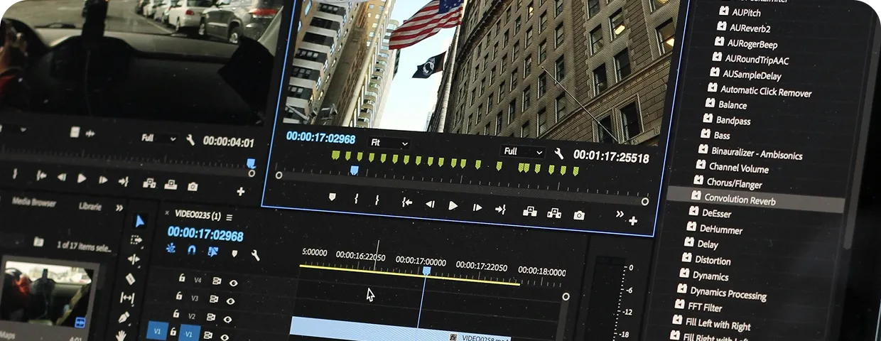動画編集中の画像